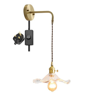 Celako™ Ambrien Wall Light | Amber Glass Living Room Lighting