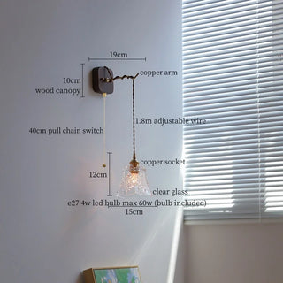 Celako™ Shizuku Wall Light | Glass Japan Wabi Sabi