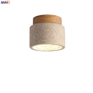 Celako™ Travira Ceiling Light | Travertine Hallway Lighting