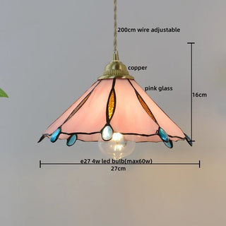 Celako™ Coralia Pendant Light | Glass Stone Bedroom Lighting