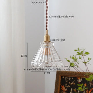 Celako™ Vitriore Pendant Light | Glass Bedroom Lighting