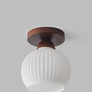 Celako™ Opalin Ceiling Light | White Glass Vintage Living Room Lighting