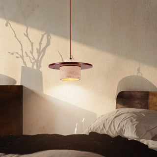 Celako™ Tiburno Pendant Light | Yellow Travertine Bedroom Lighting