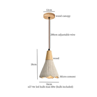 Celako™ Betura Pendant Light | Micro Cement Japan Wabi Sabi