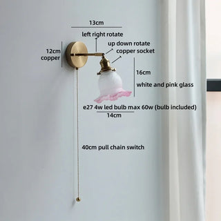 Celako™ Brasson Wall Light | Copper Bedroom Lighting