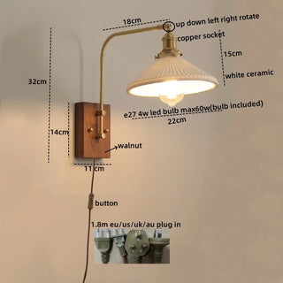 Celako™ Vitura Wall Light | Glass Bedroom Lighting