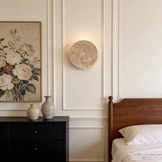 Celako™ Sabino Wall Light | Yellow Travertine Vintage Bedroom Lighting