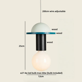 Celako™ Brevio Pendant Light | Wood Dining Room Lighting