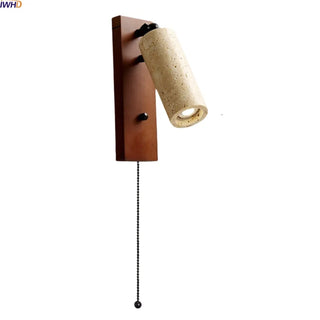 Celako™ Citrine Wall Light | Yellow Travertine Japan Style