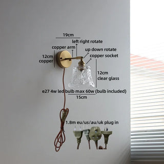 Celako™ Opura Wall Light | Copper Bedside Lighting