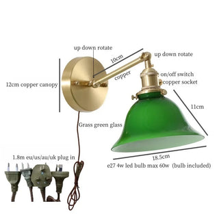 Celako™ Esmeria Wall Light | Glass Vintage