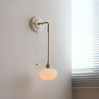 Celako™ Opalique Wall Light | White Glass Living Room Lighting