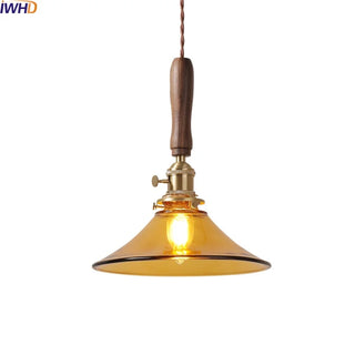 Celako™ Ambriva Pendant Light | Amber Glass Dining Room Lighting