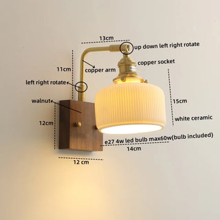 Celako™ Nucari Wall Light | Ceramic Living Room Lighting