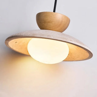 Celako™ Alveole Pendant Light | Yellow Travertine Dining Room Lighting