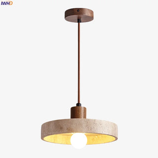 Celako™ Auratina Pendant Light | Yellow Travertine Kitchen Island Lighting