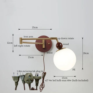 Celako™ Citrouel Wall Light | Plastic Modern Style Bedroom Lighting