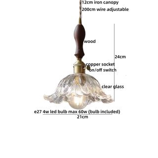 Celako™ Okumo Pendant Light | Glass Japan Style Bedroom Lighting