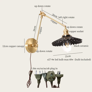 Celako™ Cupriana Wall Light | Copper Bedroom Lighting
