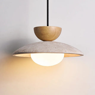 Celako™ Solaverta Pendant Light | Yellow Travertine Dining Room Lighting