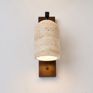 Celako™ Travetta Wall Light | Yellow Travertine Bedroom Lighting