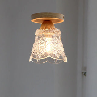 Celako™ Lucara Ceiling Light | Glass Wood Kitchen Island Lighting