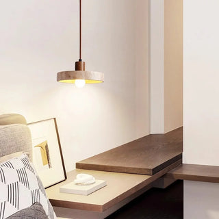 Celako™ Travissa Pendant Light | Yellow Travertine Kitchen Island Lighting