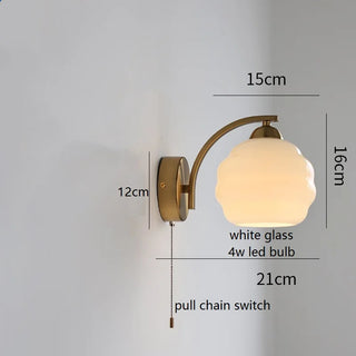 Celako™ Sphera Wall Light | Glass Bedroom Lighting