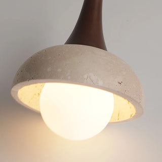 Celako™ Ambrata Pendant Light | Yellow Travertine Bedroom Lighting