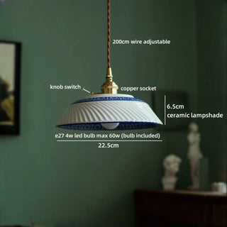 Celako™ Cerelune Pendant Light | Ceramic Dining Room Lighting