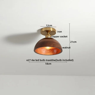 Celako™ Nucara Ceiling Light | Copper Wood Kitchen Island Lighting