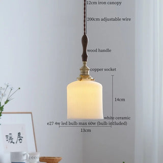 Celako™ Cerelume Pendant Light | White Ceramic Kitchen Island Lighting