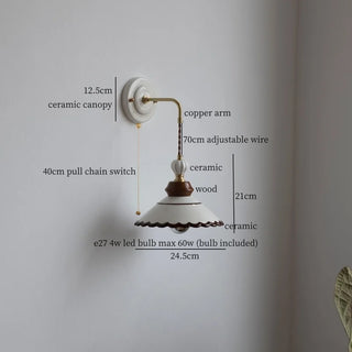 Celako™ Kaolara Wall Light | Hand-Painted Ceramic Kitchen Island Lighting