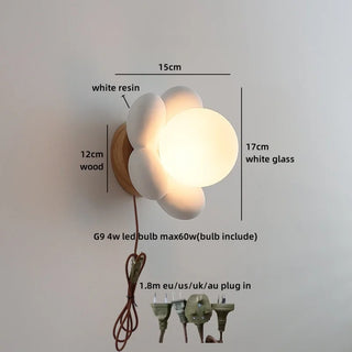Celako™ Fioral Wall Light | Glass Bedroom Lighting