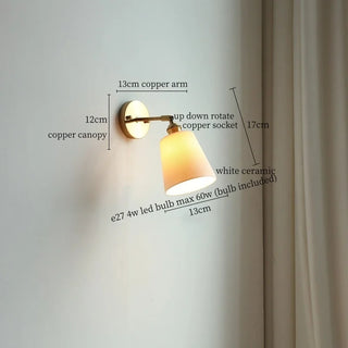 Celako™ Kaolini Wall Light | Ceramic Living Room Lighting