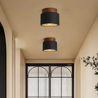 Celako™ Traverra Ceiling Light | Black Travertine Living Room Lighting