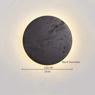 Celako™ Trenoir Wall Light | Black Travertine Nordic Minimalism