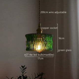 Celako™ Aerugo Pendant Light | Green Glass Stone Dining Room Lighting