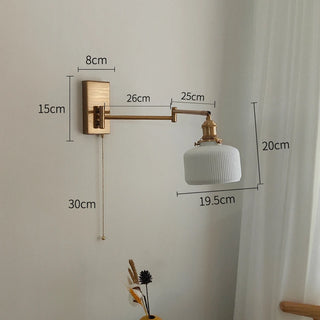 Celako™ Brillia Wall Light | Ceramic Bedroom Lighting