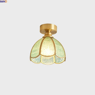 Celako™ Cupriglaze Ceiling Light | Glass Copper Vintage Bedroom Lighting
