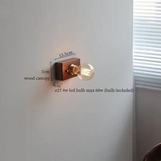 Celako™ Arbiora Wall Light | Wood Bedroom Lighting