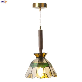 Celako™ Vitraux Pendant Light | Colored Glass Bedroom Lighting