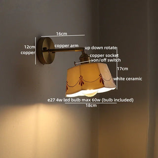 Celako™ Maiolica Wall Light | Glazed Ceramic Kitchen Island Lighting