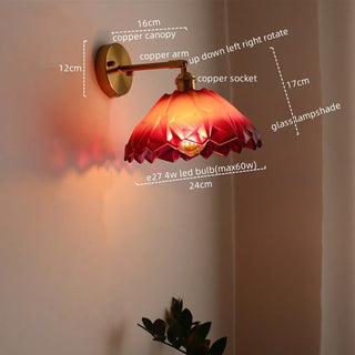 Celako™ Cuprystal Wall Light | Copper Glass Living Room Lighting