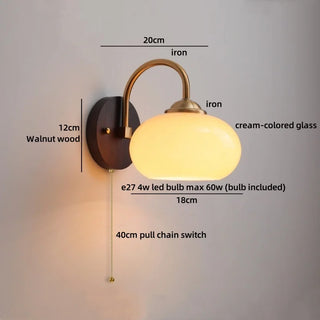 Celako™ Tavira Wall Light | Glass Bedside Lighting
