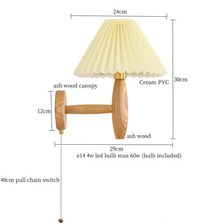 Celako™ Ivoura Wall Light | PVC Wood Living Room Lighting