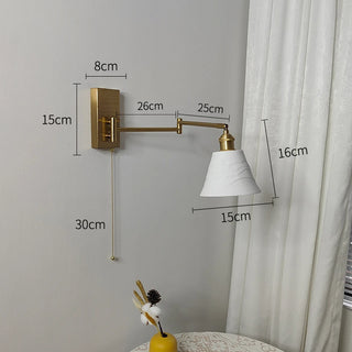 Celako™ Brillia Wall Light | Ceramic Bedroom Lighting