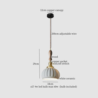 Celako™ Kaolino Pendant Light | Ceramic Kitchen Island Lighting