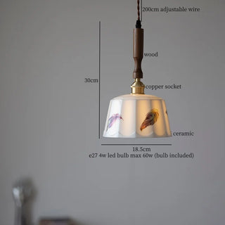 Celako™ Ceraflor Pendant Light | Ceramic Bedroom Lighting