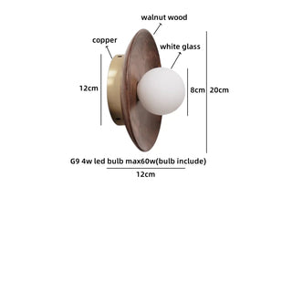 Celako™ Natura Wall Light | Ash Wood Bedside Lighting